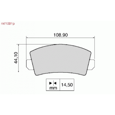 Brake Pads - NKF 1001P