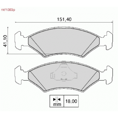 Brake Pads - NKF 1003P