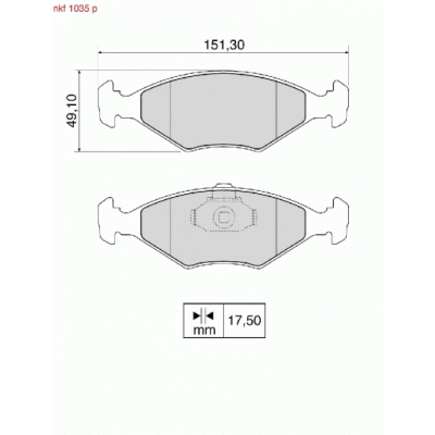 Brake Pads - NKF 1035P