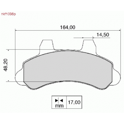 Brake Pads - NKF 1036P