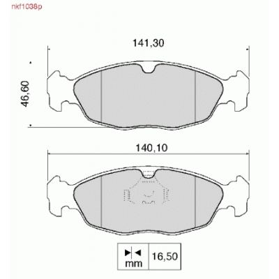 Brake Pads - NKF 1038P