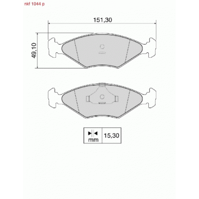 Brake Pads - NKF 1044P