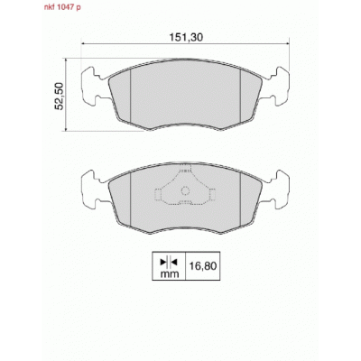 Brake Pads - NKF 1047P