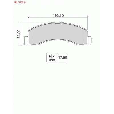 Brake Pads - NKF 1063P