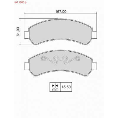Brake Pads - NKF 1068P
