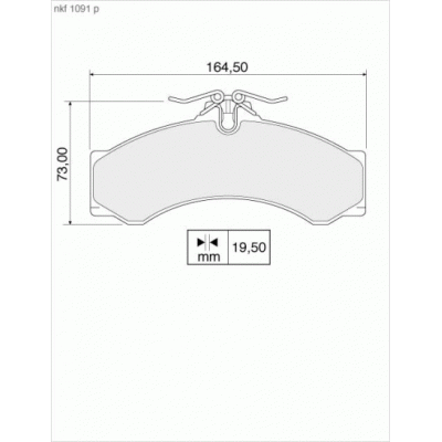 Brake Pads - NKF 1091P