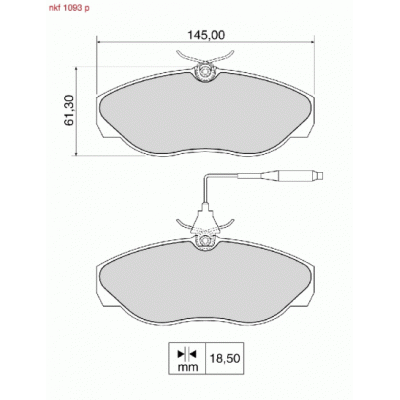 Brake Pads - NKF 1093P