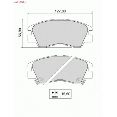 Brake Pads - NKF 1108P