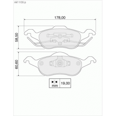 Brake Pads - NKF 1135P