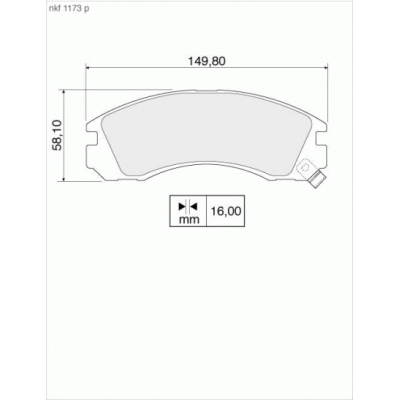 Brake Pads - NKF 1173P