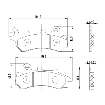 Pastilha de Freio de Moto - PM113