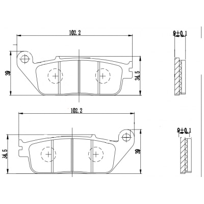 Pastilha de Freio de Moto - PM115