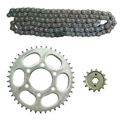 Kit Coroa Pinhão e Corrente Motocicleta - TM101008