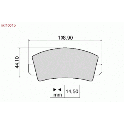 Brake Pads - NKF 1001P