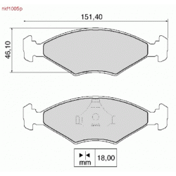 Brake Pads - NKF 1005P