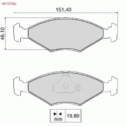 Brake Pads - NKF 1008P