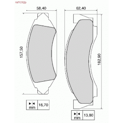 Brake Pads - NKF 1012P