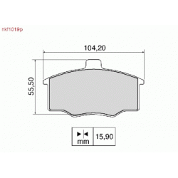 Brake Pads - NKF 1019P