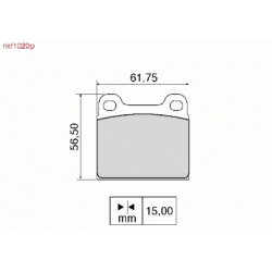 Brake Pads - NKF 1020P