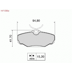 Brake Pads - NKF 1030P