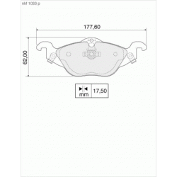 Brake Pads - NKF 1033P