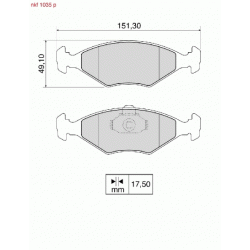 Brake Pads - NKF 1035P