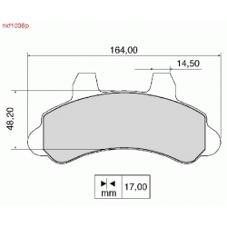 Brake Pads - NKF 1036P