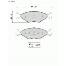 Brake Pads - NKF 1044P