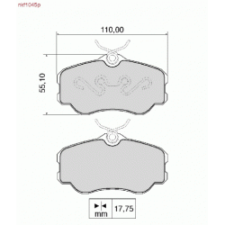Brake Pads - NKF 1045P