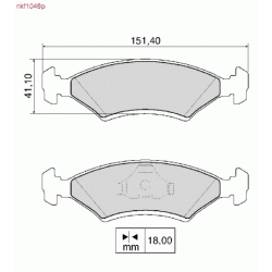 Brake Pads - NKF 1046P