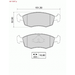 Brake Pads - NKF 1047P