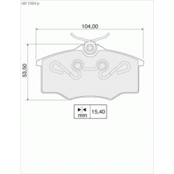 Brake Pads - NKF 1054P