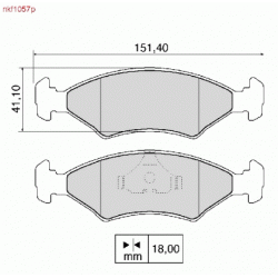 Brake Pads - NKF 1057P