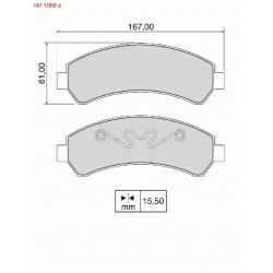 Brake Pads - NKF 1068P