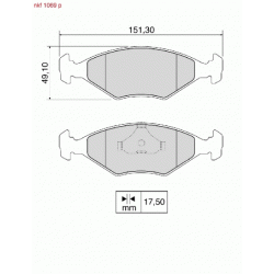Brake Pads - NKF 1069P