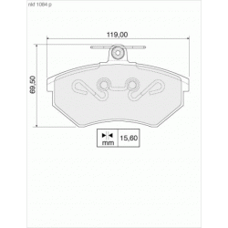 Brake Pads - NKF 1084P