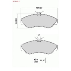 Brake Pads - NKF 1103P