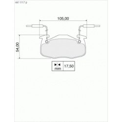 Brake Pads - NKF 1117P
