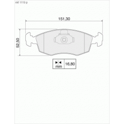 Brake Pads - NKF 1119P