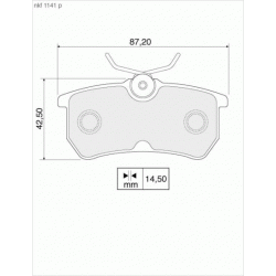 Brake Pads - NKF 1141P