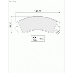 Brake Pads - NKF 1173P
