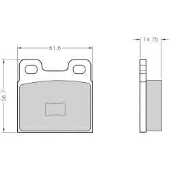 Brake Pads - NKF 1016P