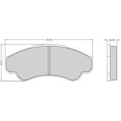 Brake Pads - NKF 1210P