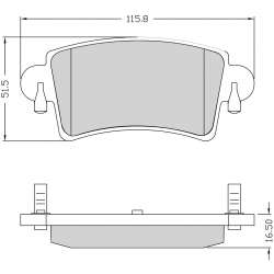 Brake Pads - NKF 1213P