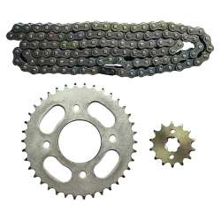 Kit Coroa Pinhão e Corrente Motocicleta - TM101118