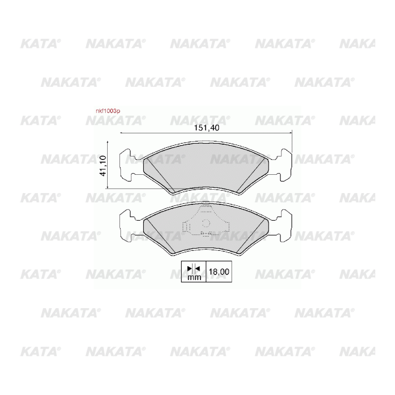 Brake Pads - NKF 1003P
