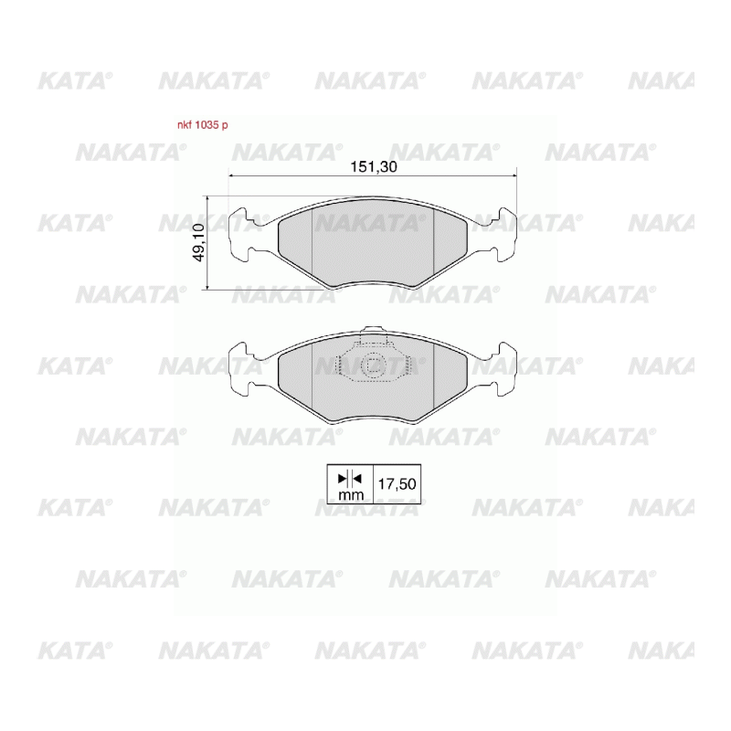 Brake Pads - NKF 1035P
