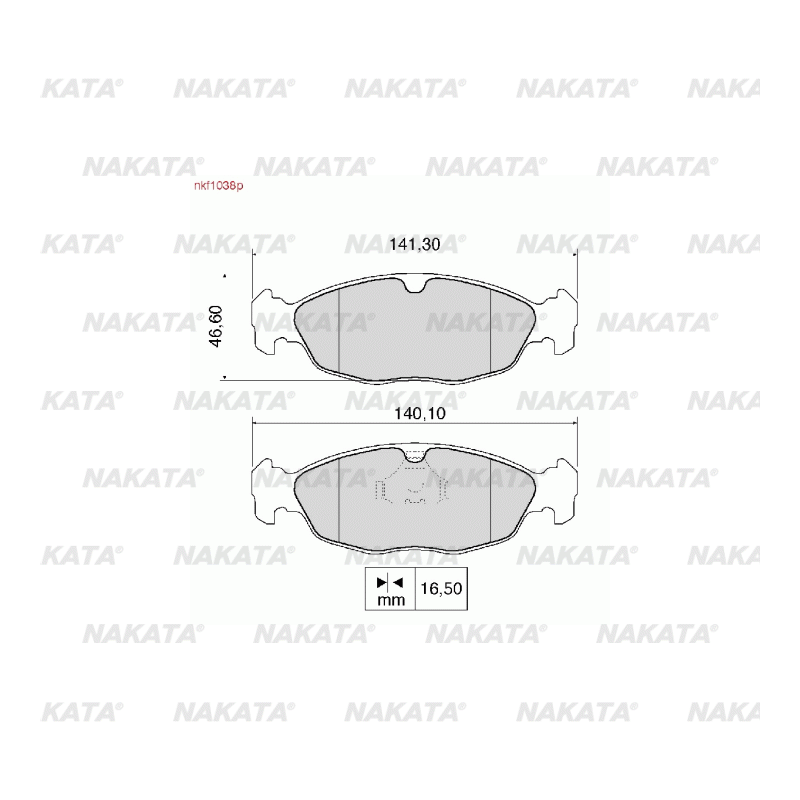 Brake Pads - NKF 1038P