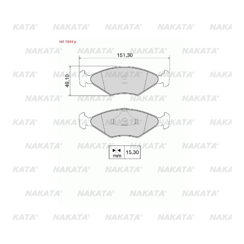 Brake Pads - NKF 1044P