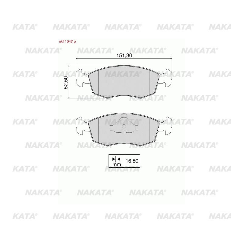 Brake Pads - NKF 1047P